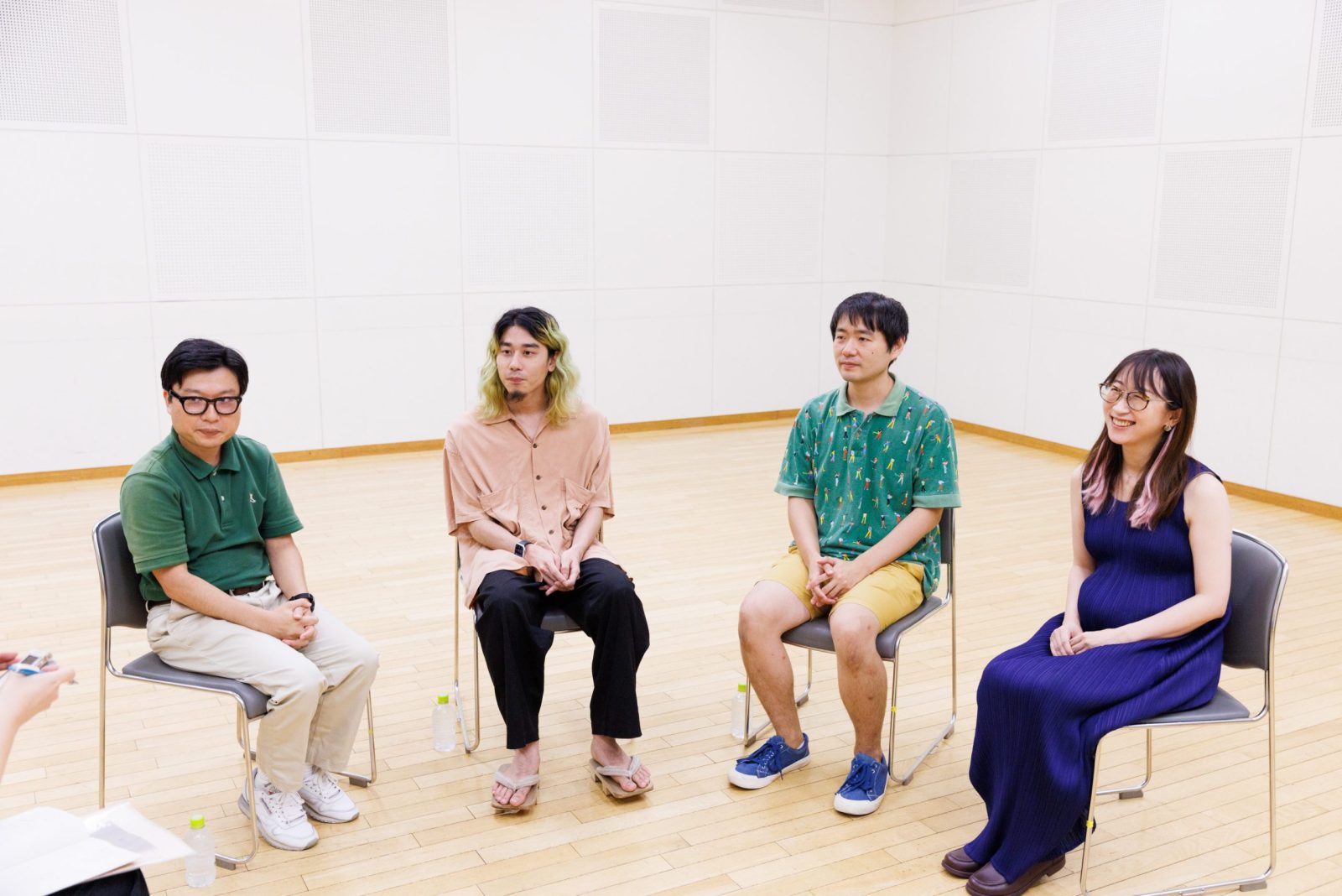 (From left) Kishodai Kageyama, hiyorigeta, Shun Hatakeyama, Suzu Shibuki